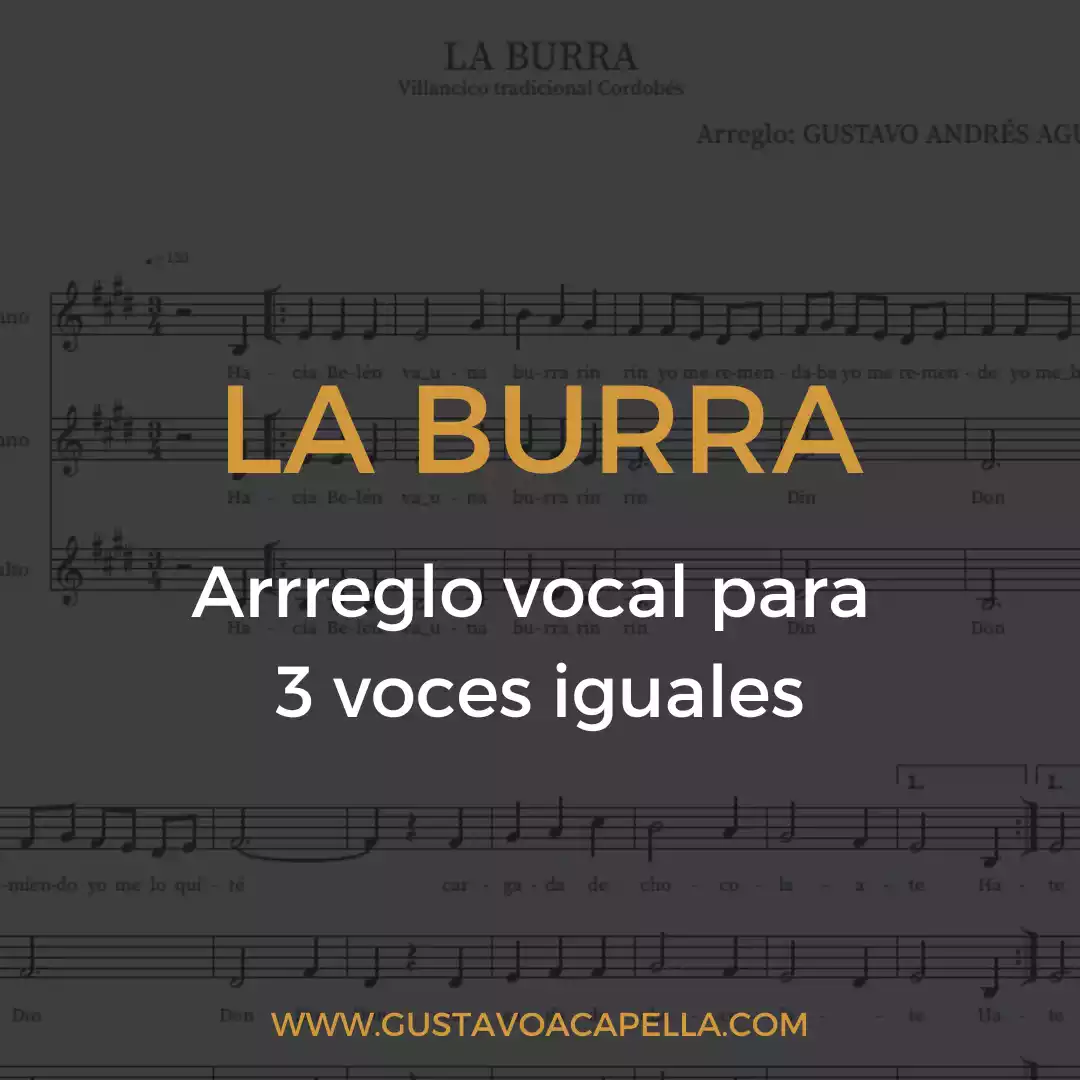 Portada del arreglo La burra